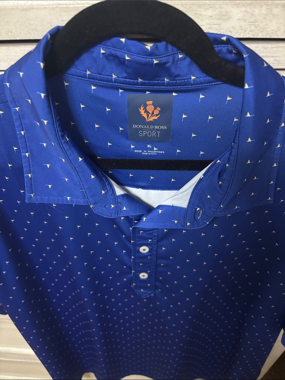 Donald Ross Sport Men's Blue Performance Polo